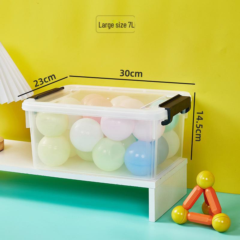 Organizator de Depozitare din Plastic Transparent pentru Jucării și Diverse pentru Copii