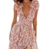 European-American Cross-Border Women's Floral Vacation Dress