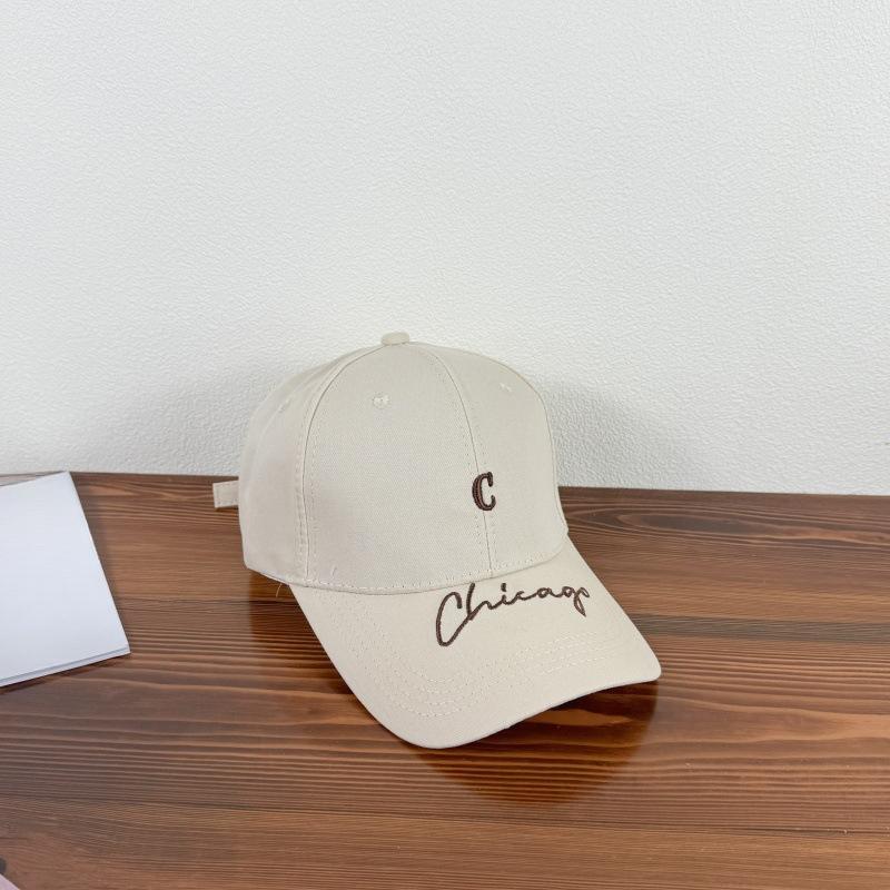 

Новая весенняя бейсболка с вышивкой букв, корейская версия, мужская и женская, модный тренд, повседневная спортивная бейсболка с изогнутым козырьком (55-59cm)