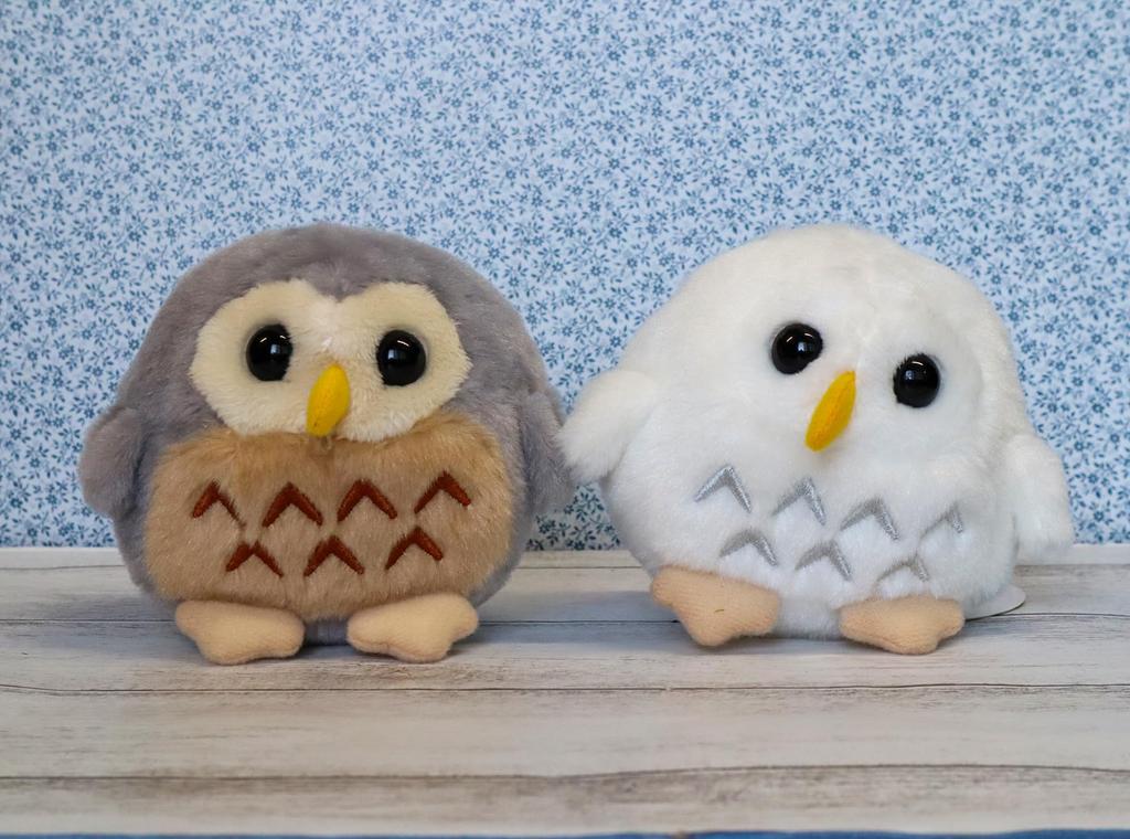 Takeoff Lucky Owl Plush Toy, Small, Gray