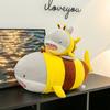 Pillow Cushion Stuffed Animals Toy Shark Bee Plush Toy Shark Bee Doll Shark Plush Toys Soft Doll