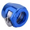 12AN Hose Finisher Clamp Connector Finishing Clip for Fuel Oil Diesel Gas Air Flexible TubeBlue