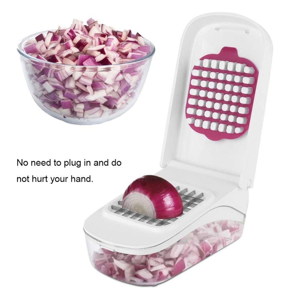 Time Saver Veggie Cutter Stainless Steel Food Slicer Easy To Use Vegetable Dicer  Kitchen Gadgets
