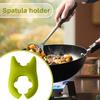 Cute Pot Spatula Rack, Cooking Spoon Holder, 2-Piece Pot Lid Holder, Silicone, Heat-Resistant, Non-Slip, Space-Saving, Pot Side Overflow Prevention Ra