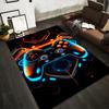 Gaming Controller Neon Design Area Rug for Living Room or Bedroom Decor Suitable for Use As an Anti-slip for Living Room Bedroom Sofas
