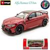 Bburago 1:43 Alfa Romeo Gtam Cars Model Alloy Luxury Vehicle Diecast Pull Back Cars Model Toy Collection Gift For Adults