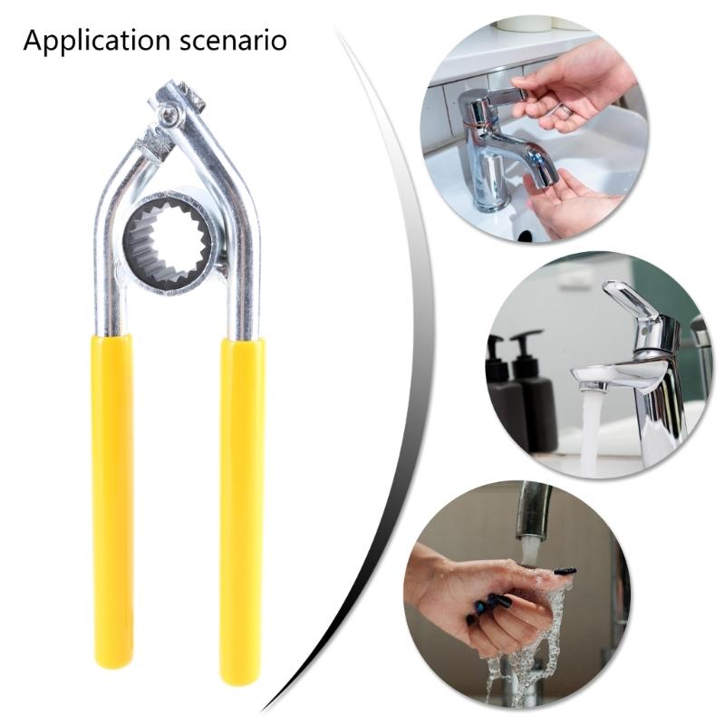 Adjustable Wrench Faucet Nozzle Removal Water Hose Nozzle Knurling Tool Repair Tool Aerator Wrench Filter Spanner