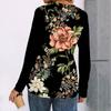 Women's Printed Long Sleeve Shirts Elegant Casual Tops Trendy Shirts Tops