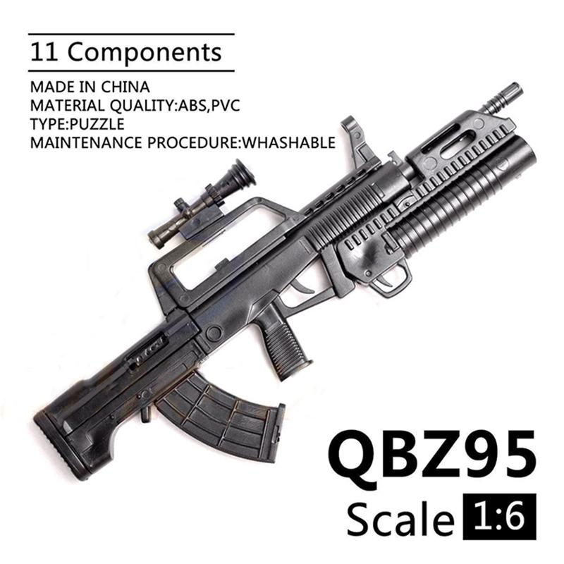 1/6 4D US M2 Maschinengewehr Waffenbausteine Spielzeug MK19 AK47 MP5 MG42 Militärwaffenmodell für 12-Zoll Actionfigur Szene DIY