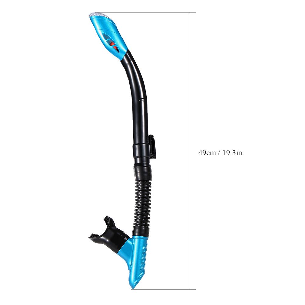 Snorkeling Mask Snorkel Set Anti-fog Swimming Diving Goggles with Dry Snorkel Tube Snorkeling Mask Snorkel Set Adult синий