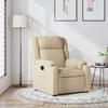 Recliner Chair Cream Colored Fabric