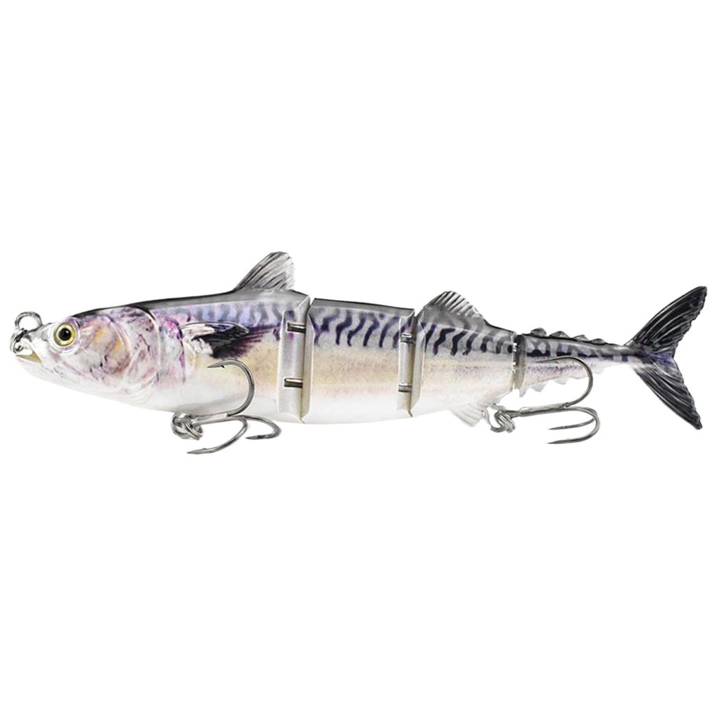 4-teilige Thunfisch-Köder Mehrgelenkige Swimbaits mit Haken Harte Gelenk-Bass-Angelköder Köder Simulierte Schwimmköder