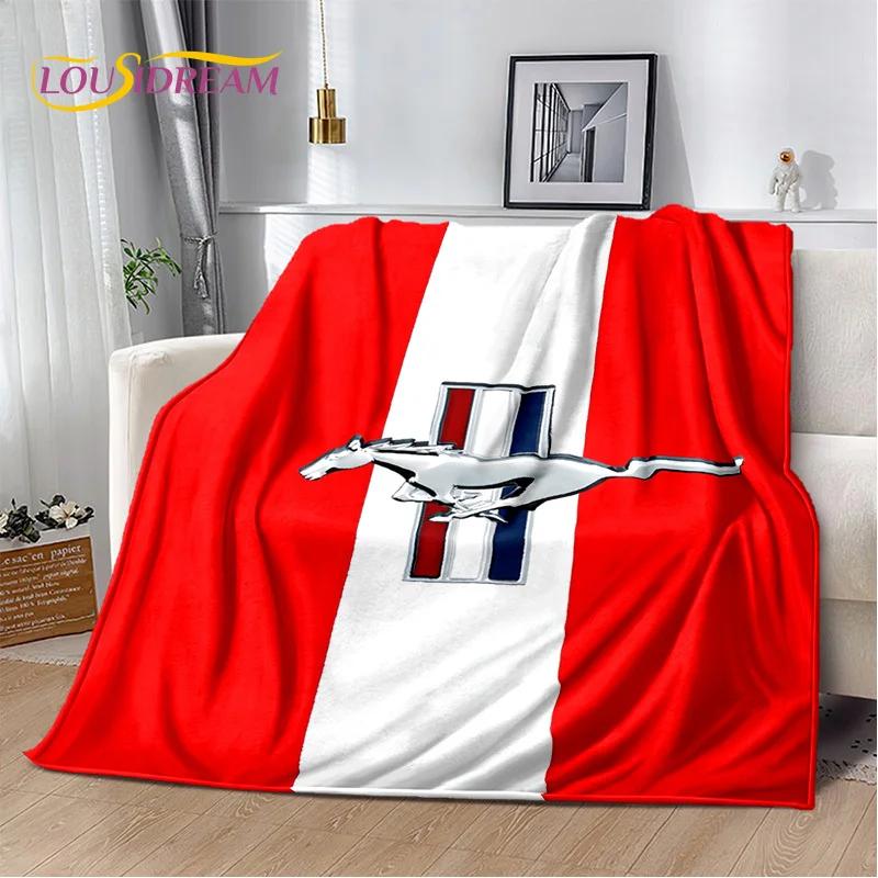 Classics 3D F-Ford GTR Mustang Car Soft Blankets,Keep Warm Throw Blanket Comfortable Blanket for Picnic Beds Sofa Home Bedroom