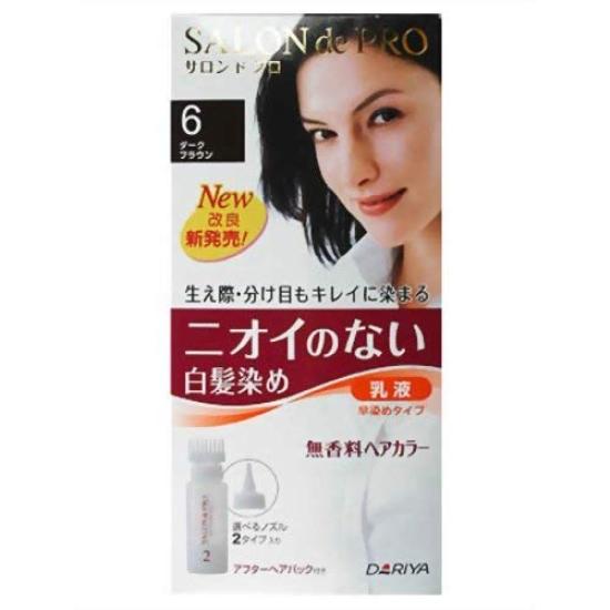 

Salon de Pro Unscented Hair Color Quick Dye Emulsion 6 (Dark Brown)