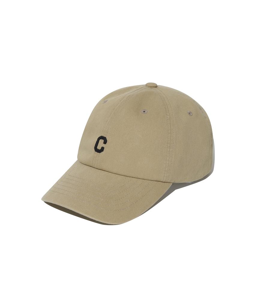 COVERNAT Small C Logo Flat Embroidery Standard Fit Ball Cap Beige