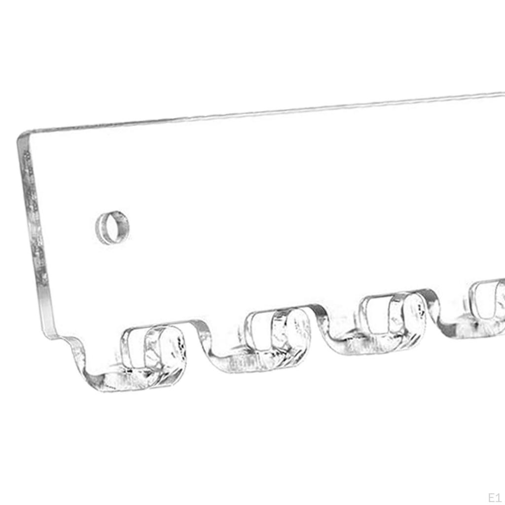 2 Pieces Acrylic Necklace Holders Jewelry Organizers Wall Mounted Modern Portable