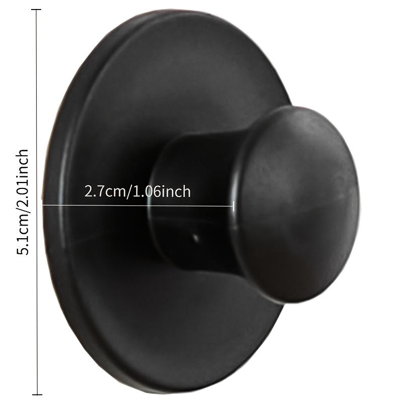 2pcs No-Drill Adhesive Cabinet Pulls - Stainless Steel & Plastic, Easy Peel & Stick Installation for Drawers, Cabinet Doors, Glass Doors