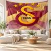 Nástěnná tapiserie Galatasaray FC, Nástěnný závěs z měkké látky, Dekorativní pozadí pro ložnici, Domácí nástěnné umění