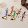 Trendy Love Cherry Keychain Ins Style Colorful Woven Rope Keyring Bag Charms Handbag Hanging Decoration Keycord Gifts