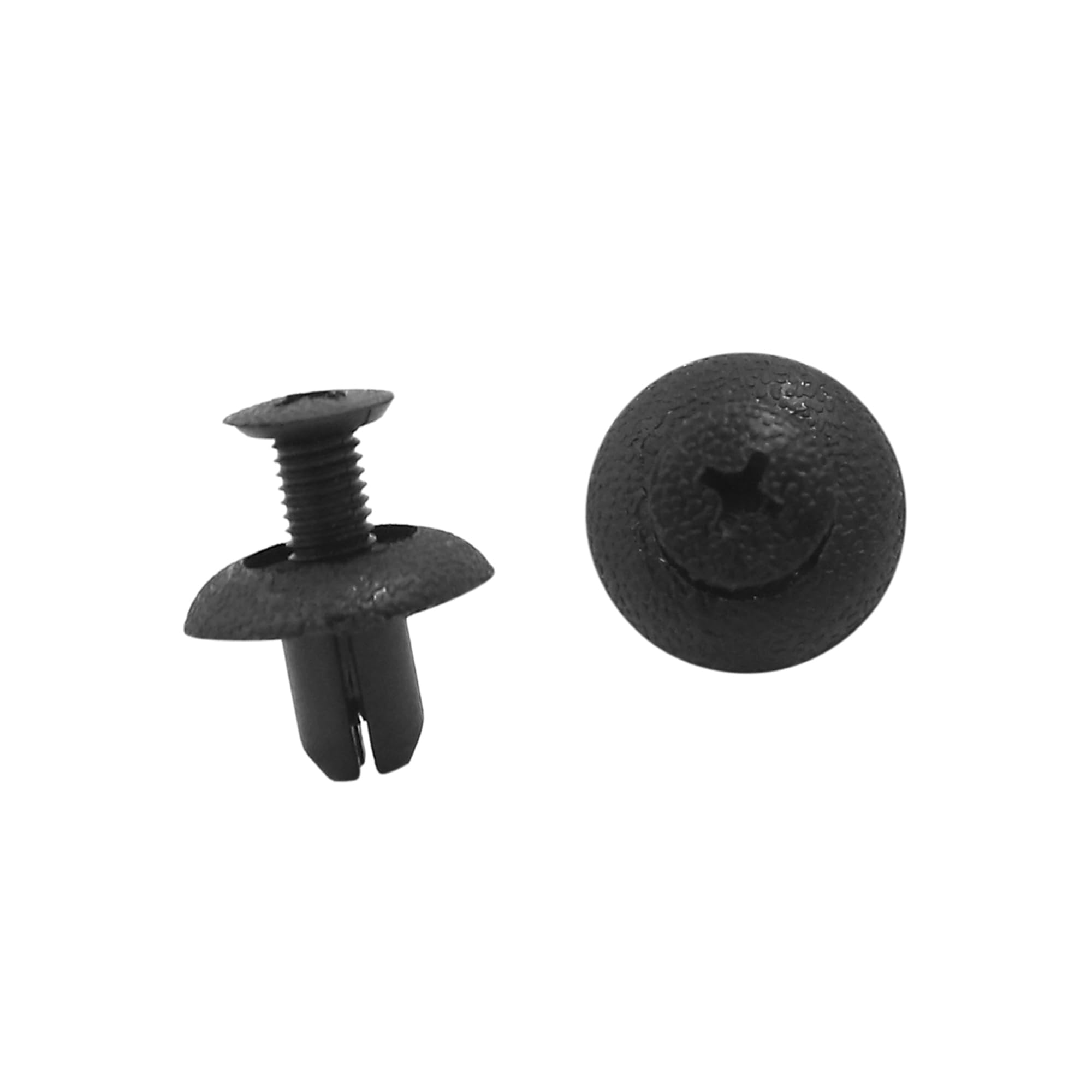 

ABSOPRO Автомобильный 7мм Клипса с отверстием Пуш-тип Пистон Фиксатор Крепеж Пистон Бампера Пластик (Набор из 20) 18 x 17mm чёрный