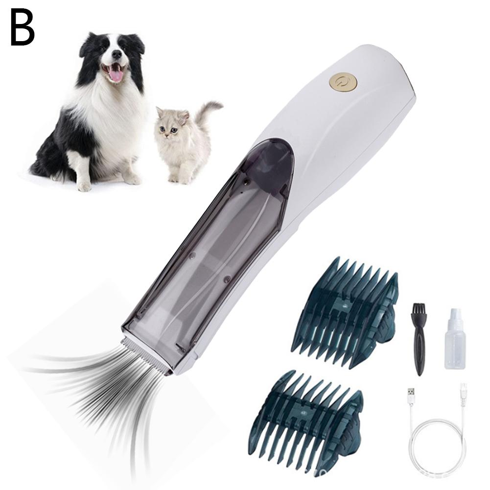 Pet Hair Trimmer That Can Suck Hair Electric Suction Haircut For Cats And Dogs Professional Limited Comb Noise-free 1h Long Q1M1