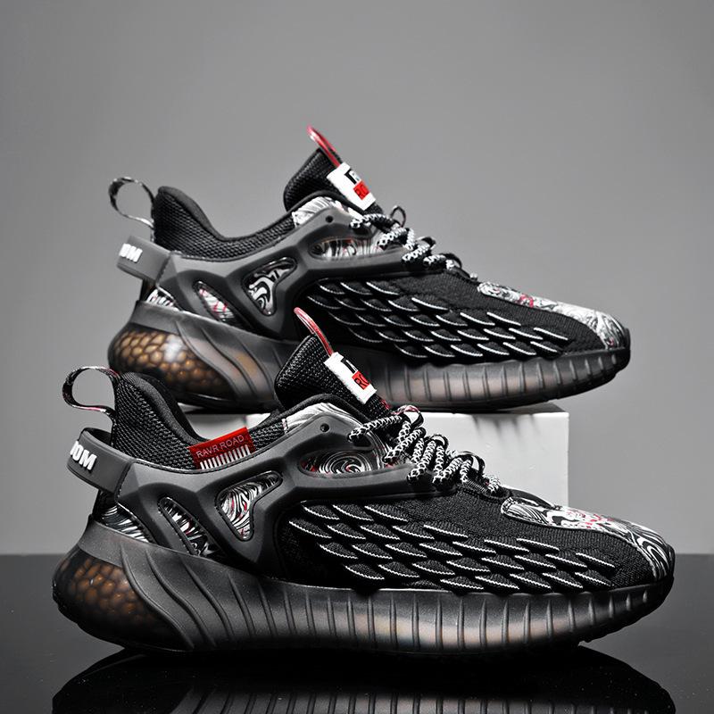 

Кроссовки для бега Popcorn Men s Dragon Scale Mesh — дышащие повседневные кроссовки 41 чёрный