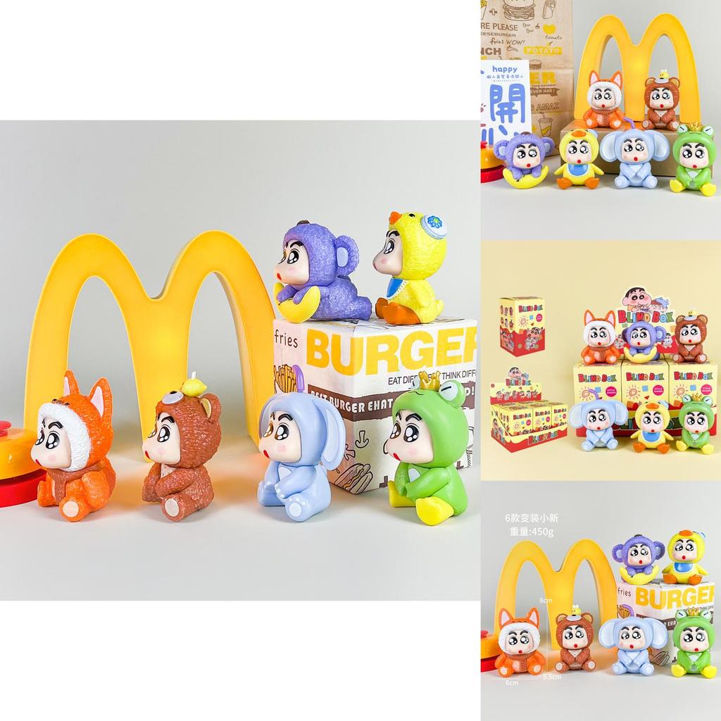 Crayon Shinchan Pvc Figure With Little Frog And Fox Design For Collectors And Anime Fans