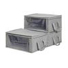 Basics Clothing Storage Case Box Foldable Non-woven Fabric Gray L Size Set 3