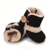 Babyschneestiefel, Baby-Winterstiefel mit hohem Schaft, verdickte Kinderschuhe, Winter-Gehschuhe mit integriertem Plüsch für Wärme