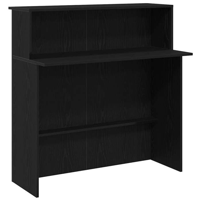 VidaXL Black Reception Desk 100x50x103.5 Cm Engineered Wood, Reception Counter, Salon Reception, Counter 859025