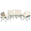 Outdoor Moon Chair and Folding Table 5-Piece Set