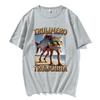 Trulimero Trulichina T-Shirt Lustige Katze Fisch Meme Italienisches Brainrot T-Shirt Männer Frauen Mode Vintage T-Shirts Lässiges Humor T-Shirt