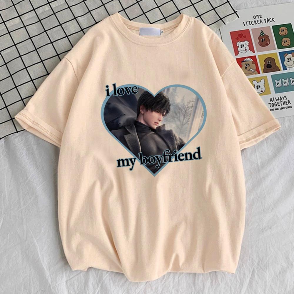Love And Deepspace T Shirt Women Hip Hop 80s Aesthetic Graphic Tshirt 2000s Classic Anime Comfortable Korean Clothes Women