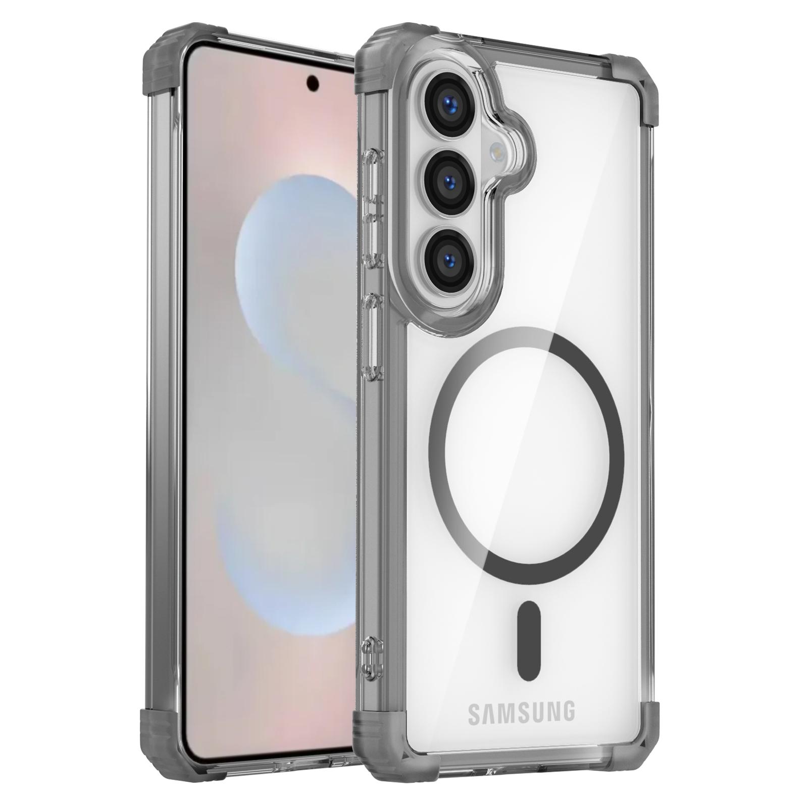 

Акриловый магнитный чехол с защитой от падений для Samsung Galaxy S26 Ultra S25 FE S24 S23 S22 Ultra S 26 25 Сумка для мобильного телефона Galaxy S26 чёрный