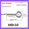 Closed Hook Eye Bolt Screw Ring Hanger - M2.5 to M8 Machine Thread