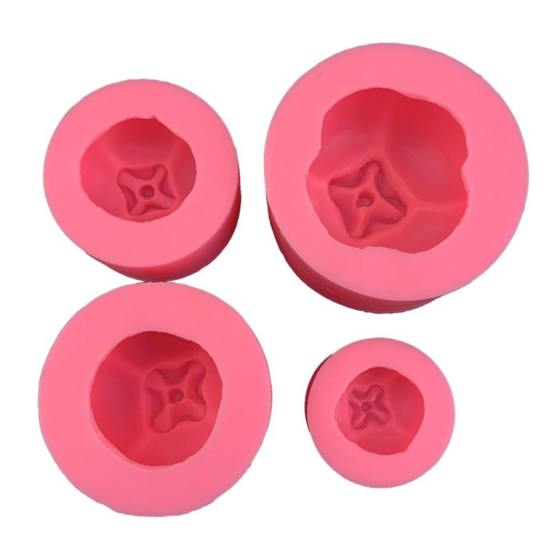 Форма для мастики Форма для торта из мастики Силиконовая Пресс Формы для выпечки Украшение для торта Цветная Форма для Творческого Яркого Хурмы Four  piece