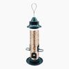 Wild Bird Feeder for Outdoors Hanging Squirrel Proof Tube Bird Feeder Plastic Finch Feeder for Outside Garden Yard Decoration