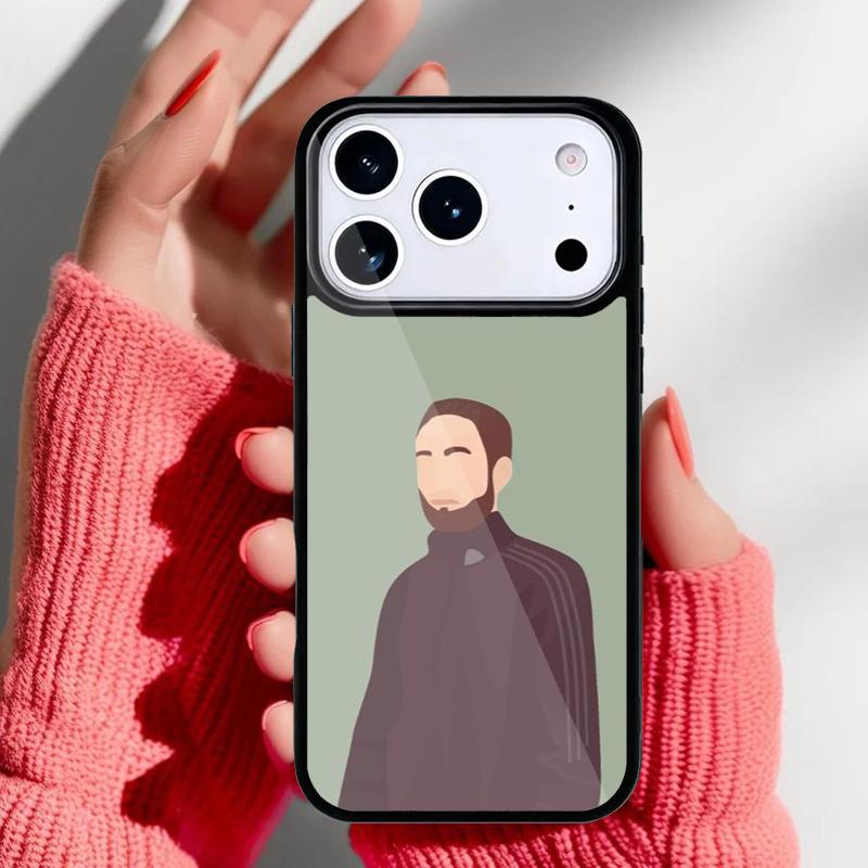 Robert Pattinson Standing Phone Case for iPhone 17 Air 16e 15 14 13 Pro Max Back Cover for 12 11 Pro Coque