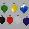 Nationalflaggen Dartflights: Einfarbige Feder-Accessoires.