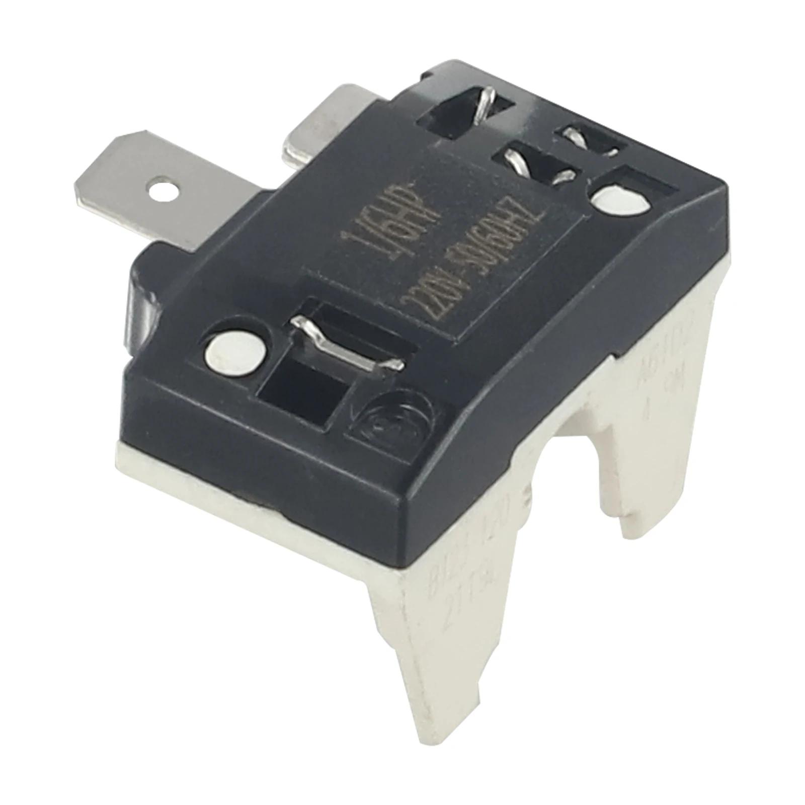 

1pc Refrigerator Overload Switch For HP 1/2-1/6 4TM Butterfly Overload 110/220V Refrigerator Overload Switch Freezer Parts Relay 1percent6HP