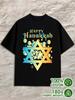 T-Shirt Y2K Happy Hanukkah Black