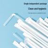 AMPEREX Disposable Transparent Bent Plastic Straw
