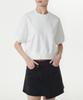 MUSINSA STANDARD WOMAN Women'S Double Knit Short Sleeve Sweatshirt [White]