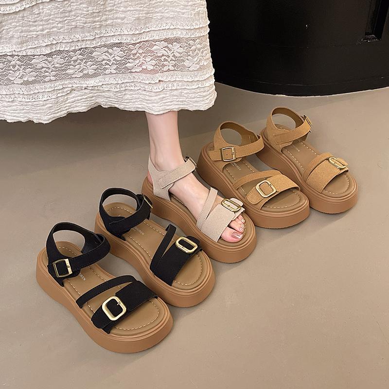 2025 Sandals Black Shoes for Women Strappy Heels New Gladiator Beige  Retro Comfort Clogs Girls Low Summer