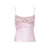 Sexy Fransen Pailletten Crop Top und Rock Set - Damen Sommer 2025 Kollektion