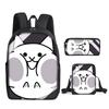 The Battle Cats Rucksack Dreiteiliges Set für Kindergartenkinder, Rucksack mit großem Fassungsvermögen, Umhängetasche, Federmäppchen