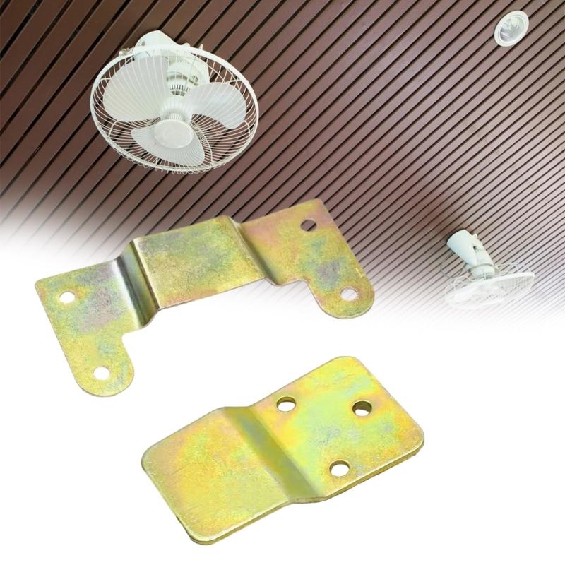 6 Pieces Wall Fan Hooks Sturdy Metal Construction Corrode Resistant Finish Supports 5kg Each