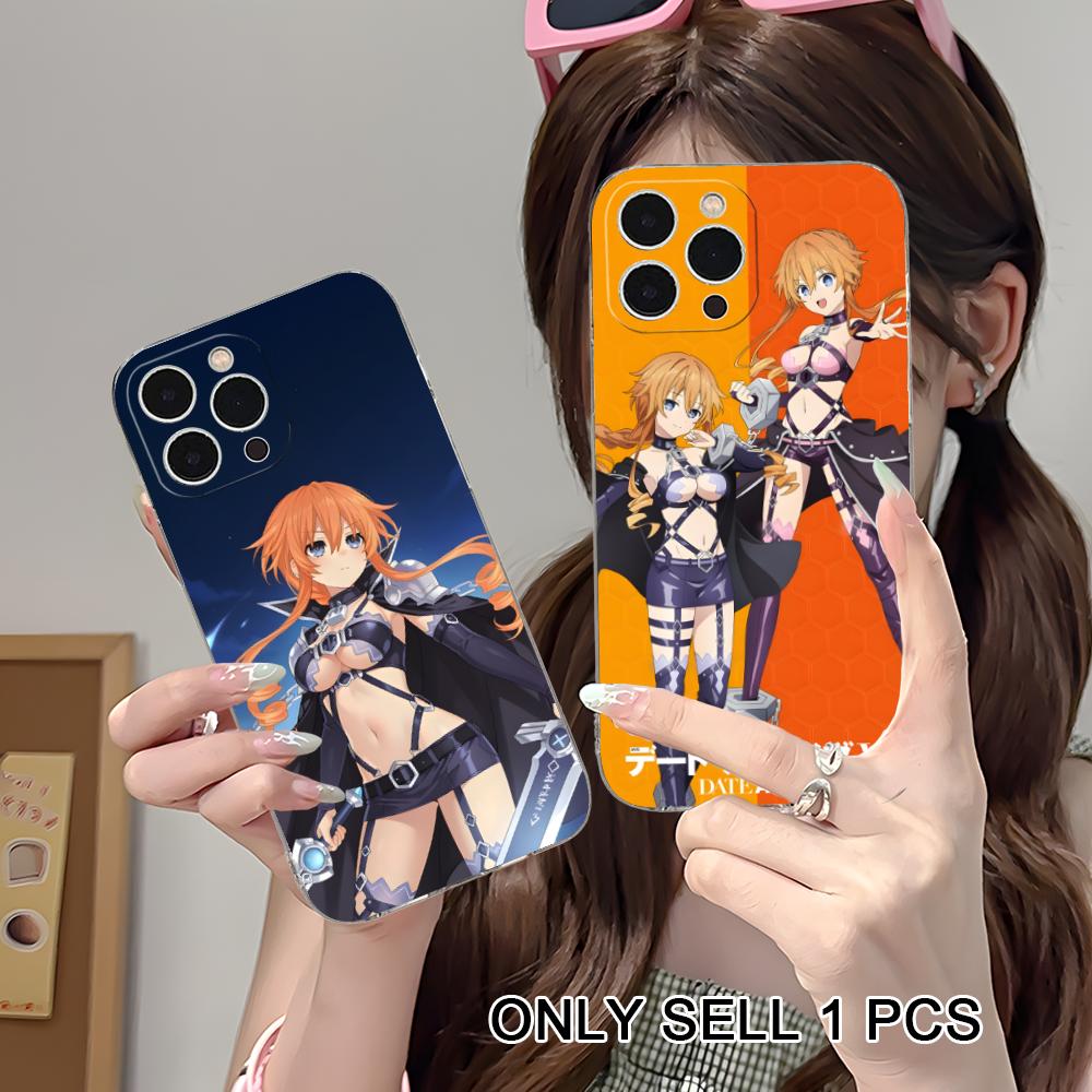 Date a Live Yamai Kaguya Clear TPU Mobile Case for iPhone 17 16 15 14 13 12 11 X XR XS Air Pro Max Plus Mini Colorful Cover