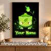 Bulbasaur Custom Name Diamond Painting Personalized 5D Full Drill DIY Diamond Art Home Decor