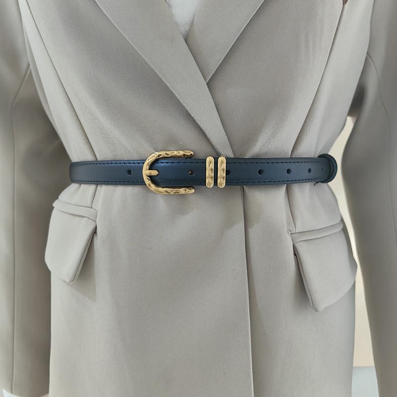 Trendy Color Solid Leather Waist Accessory For Women Casual Looks Fashion Gift